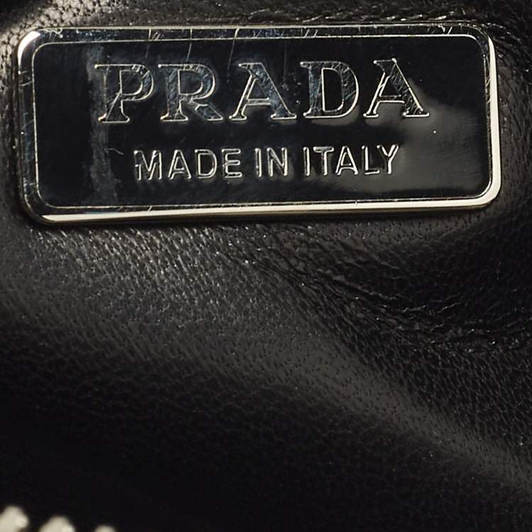 Pre Owned Prada Promenade Mini Beige Python Satchel
