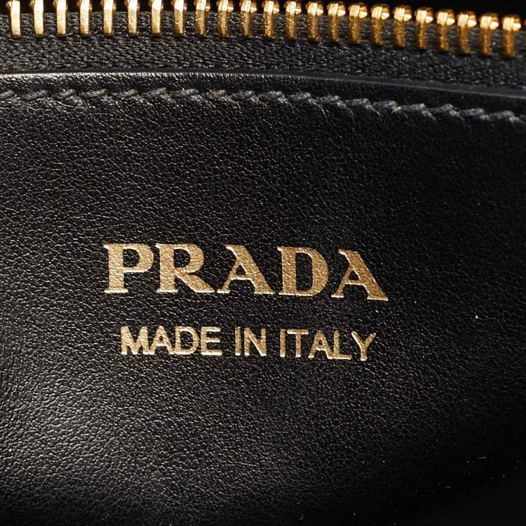 Pre Owned Prada Esplanade Black Saffiano Lux and City Leather Tote