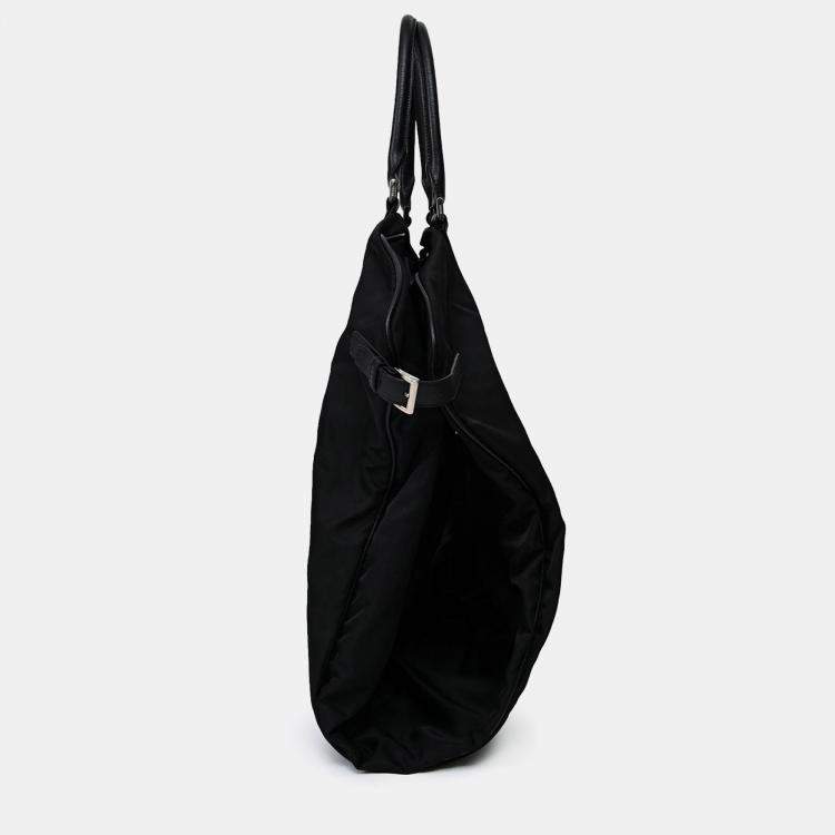 Pre Owned Prada Enameled Nylon Triangle Garment Bag