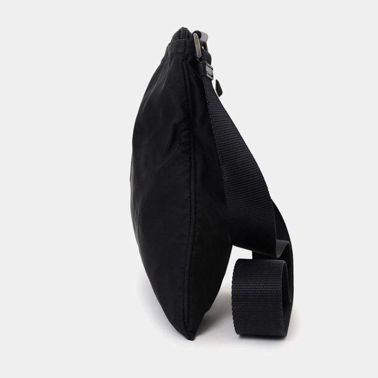 Pre Owned Prada Black Nylon Messenger Bag
