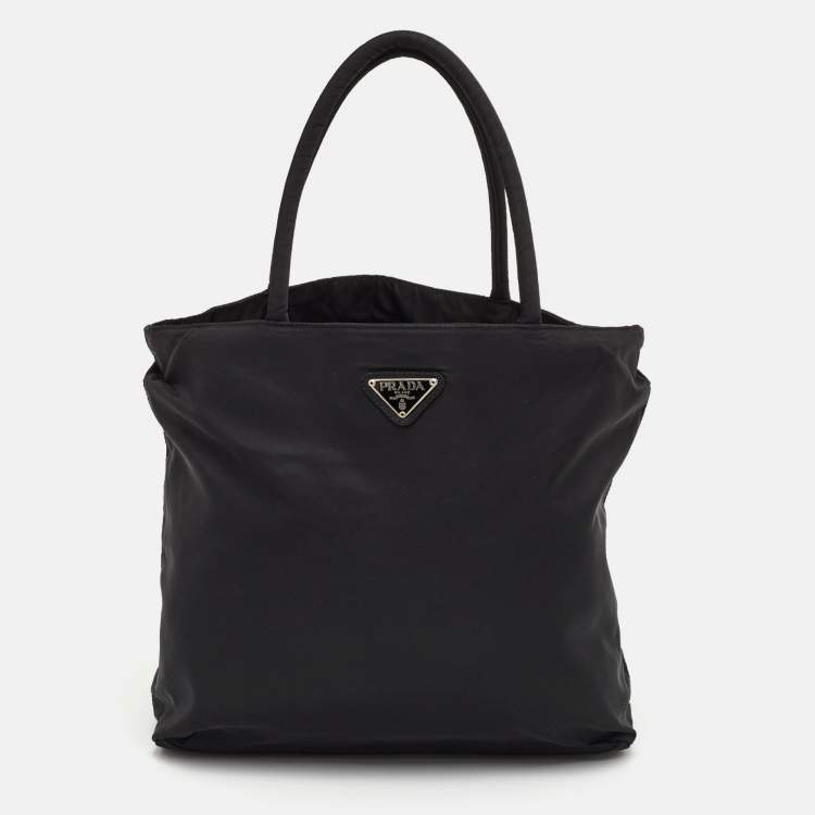 مملوكة مسبقًا Prada Tessuto City Black Nylon Tote