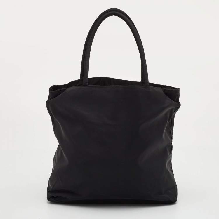 مملوكة مسبقًا Prada Tessuto City Black Nylon Tote
