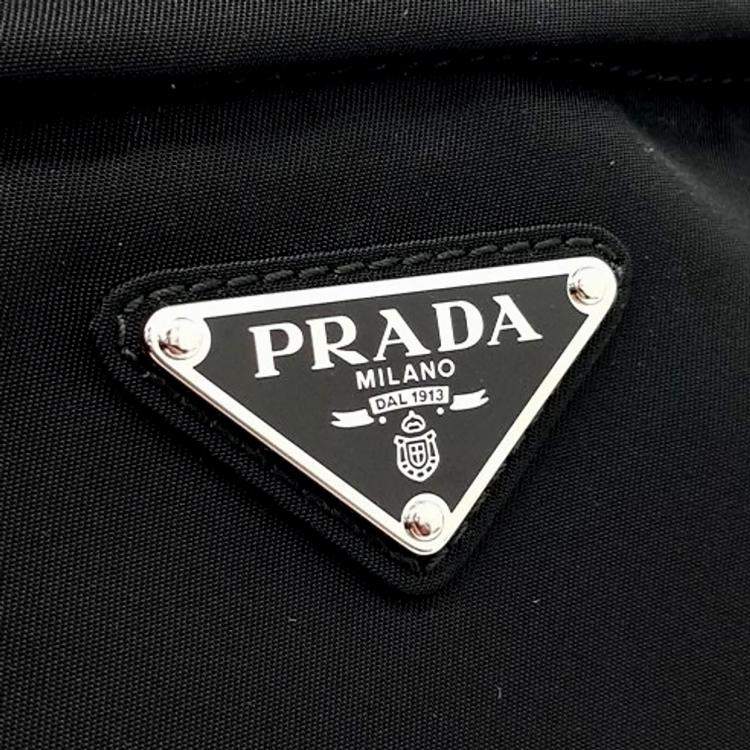 Pre Owned Prada Black Fabric Bike Bag (2VL005)