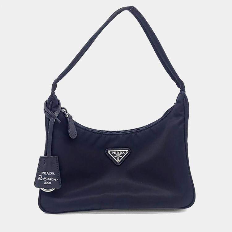 Pre Owned Prada Re-Nylon Hobo Bag