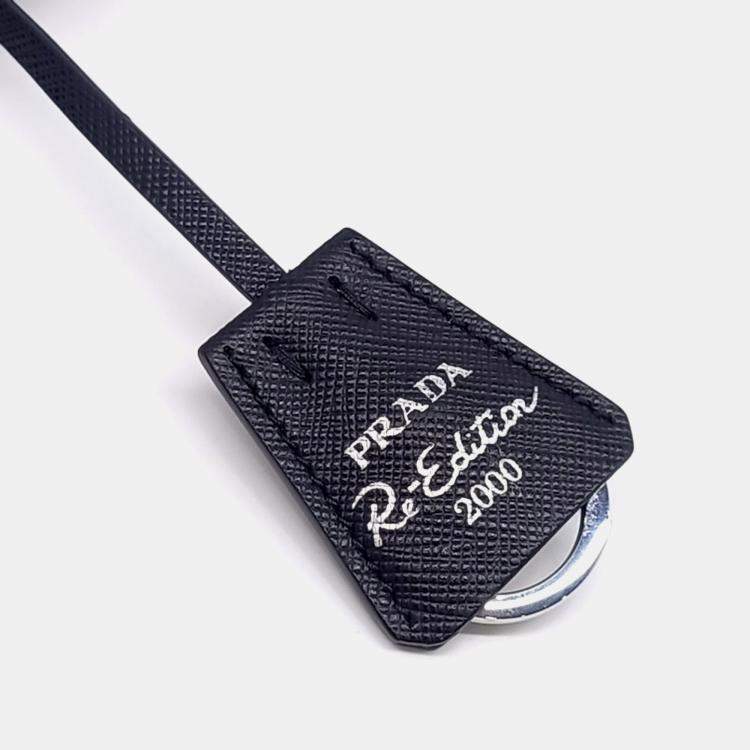 Pre Owned Prada Black Nylon Tessuto Hobo Bag (1NE515)