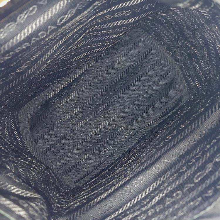 Pre Owned Prada Black Nylon Re-Nylon Bucket Tote and Crossbody Bag
