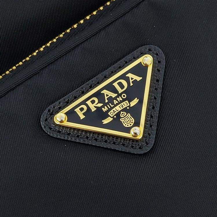 Pre Owned Prada Black Nylon Re-Nylon Bucket Tote and Crossbody Bag