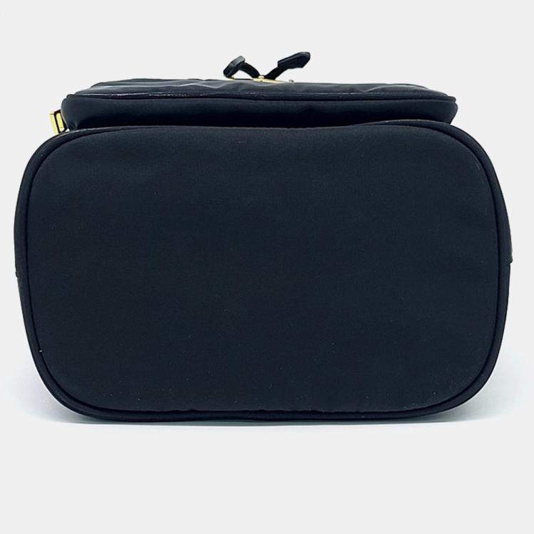 Pre Owned Prada Black Nylon Re-Nylon Bucket Tote and Crossbody Bag