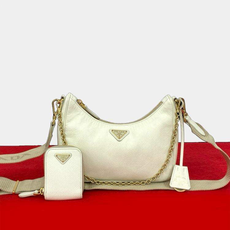 Pre Owned Prada Saffiano Re-Edition 2005 Satchel