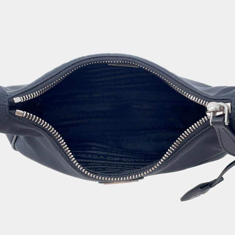 Pre Owned Prada Re-Edition 2005 Re-Nylon Shoulder Bag Black Nylon