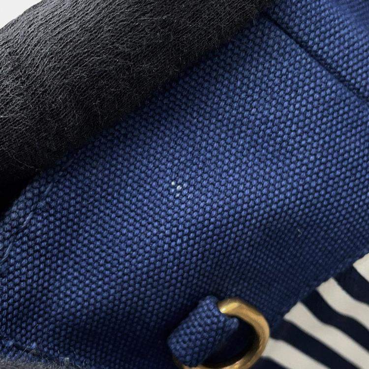 Pre Owned Prada Canapa Blue Canvas