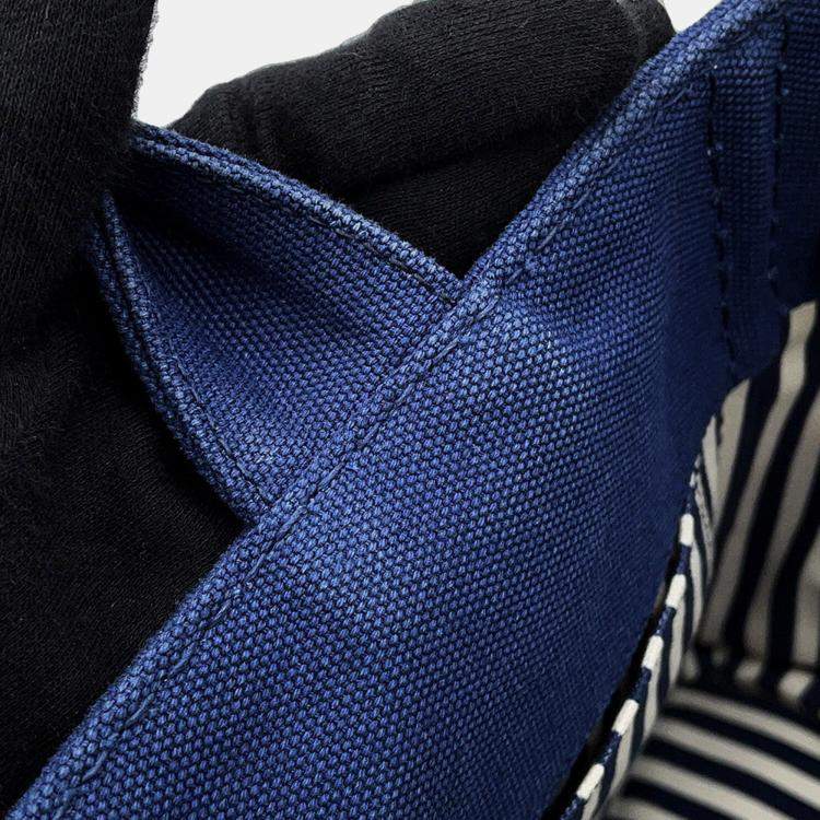 Pre Owned Prada Canapa Blue Canvas