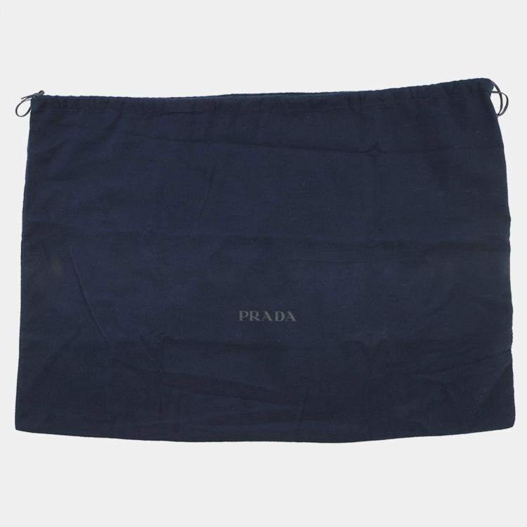 مملوكة مسبقًا Prada Re-Nylon Padded Print Quilted Tote Bag Gray Nylon