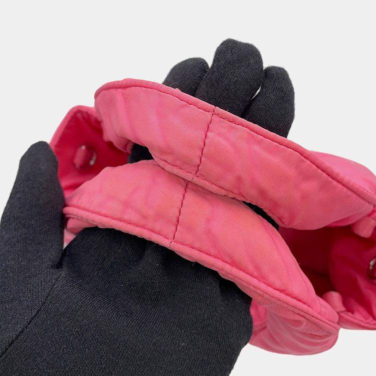 Pre Owned Prada Re-Nylon 2Way Handbag Pink Nylon