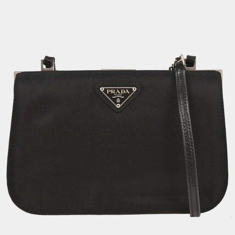 مملوكة مسبقًا Prada Black Nylon Shoulder Bag