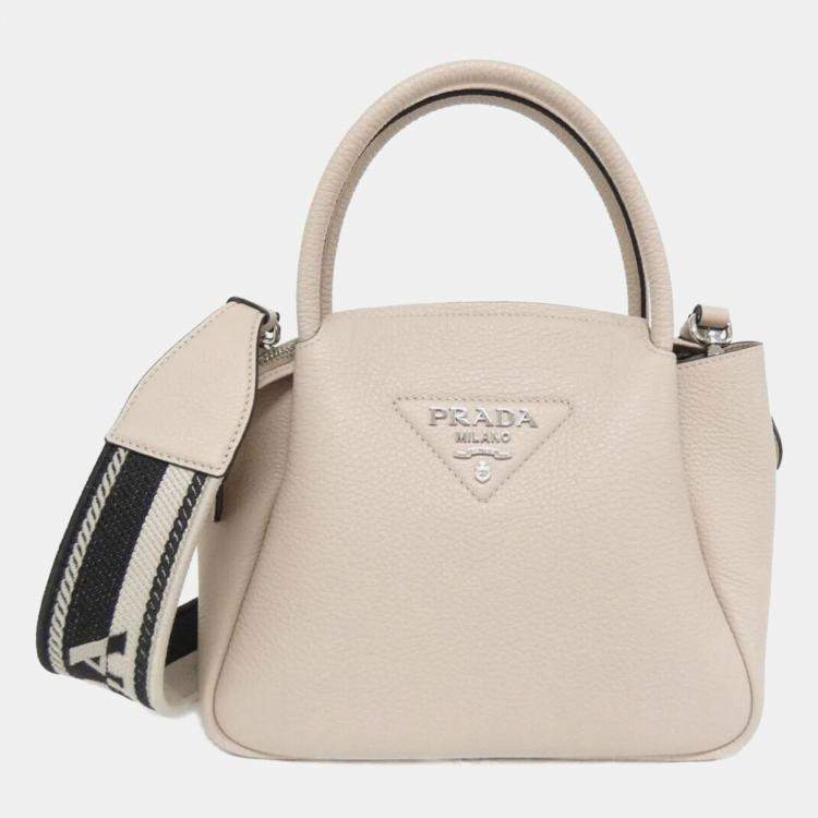 Pre Owned Prada Light pink Vitello Daino Handbag