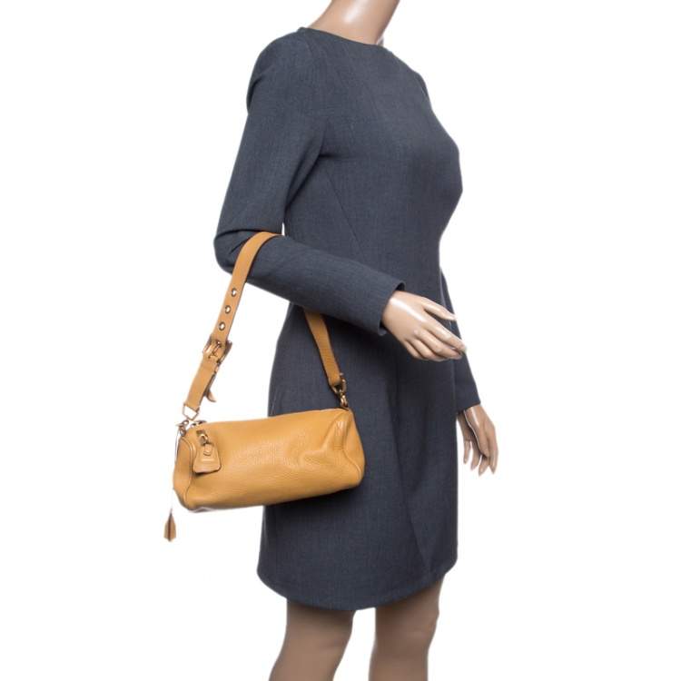 Prada Camel Leather Shoulder Bag Prada | TLC