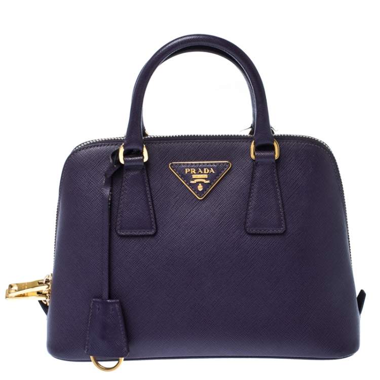 Prada Purple Saffiano Lux Leather Small Promenade Crossbody Bag Prada | TLC