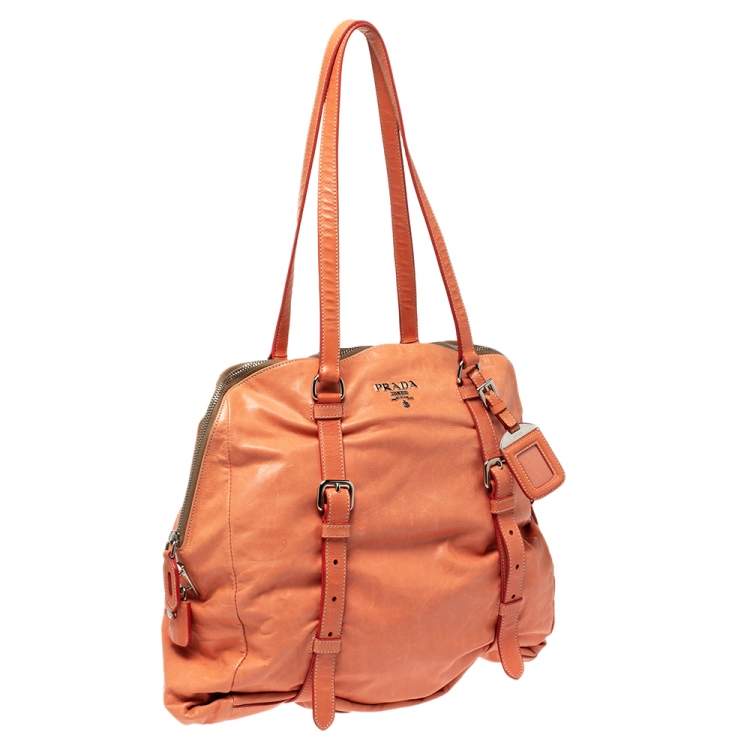 Pre Owned Prada Pomelo Leather New Look Satchel