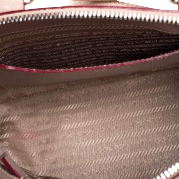 Pre Owned Prada Beige Saffiano Lux Leather Promenade Backpack