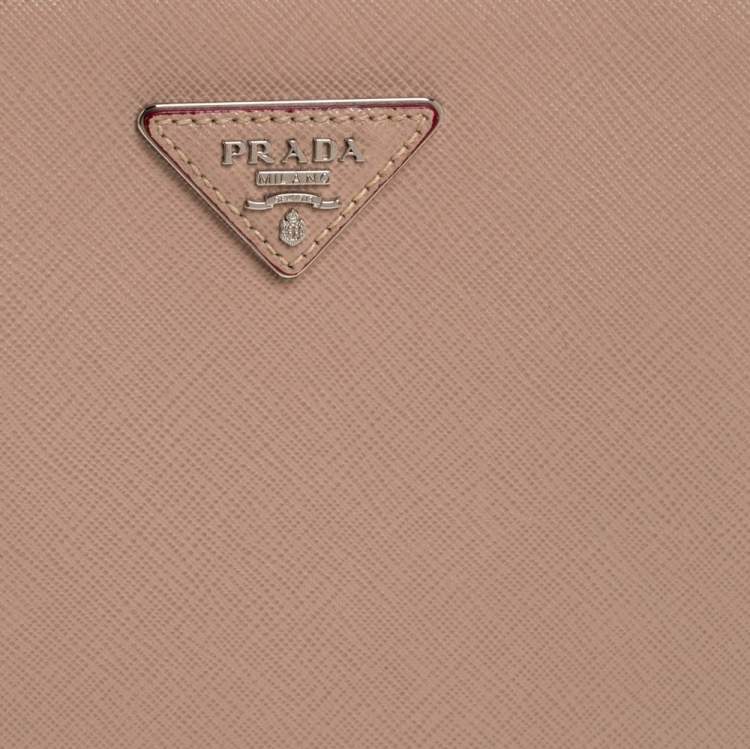 Pre Owned Prada Beige Saffiano Lux Leather Promenade Backpack