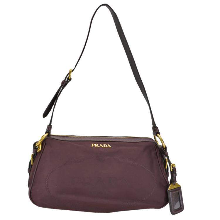 prada bag burgundy
