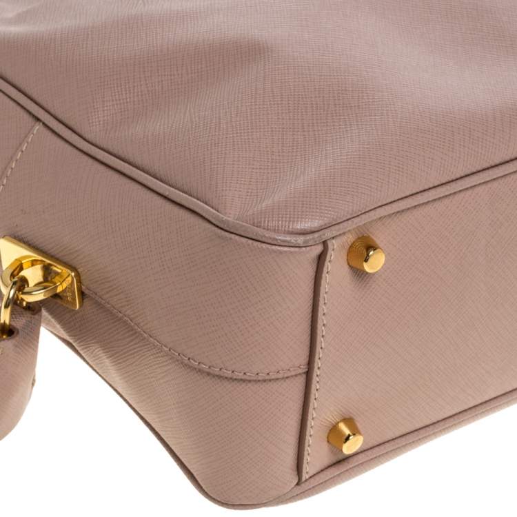 Pre Owned Prada Cammeo Saffiano Lux Leather Bauletto Bag