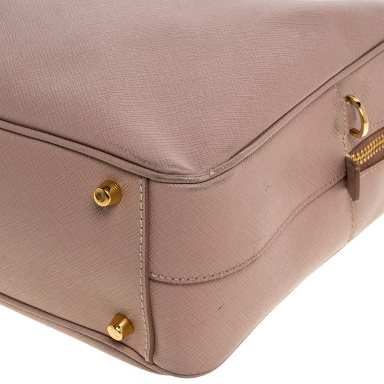 Pre Owned Prada Cammeo Saffiano Lux Leather Bauletto Bag