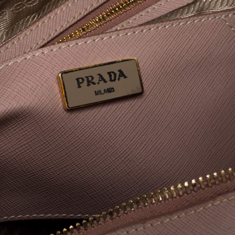 Pre Owned Prada Cammeo Saffiano Lux Leather Bauletto Bag