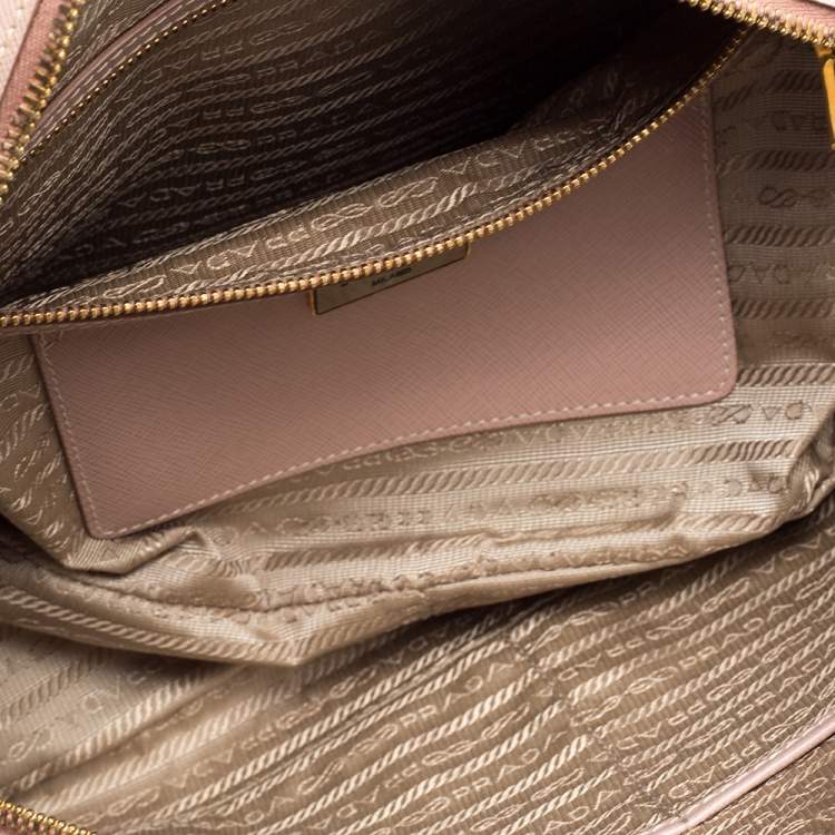 Pre Owned Prada Cammeo Saffiano Lux Leather Bauletto Bag