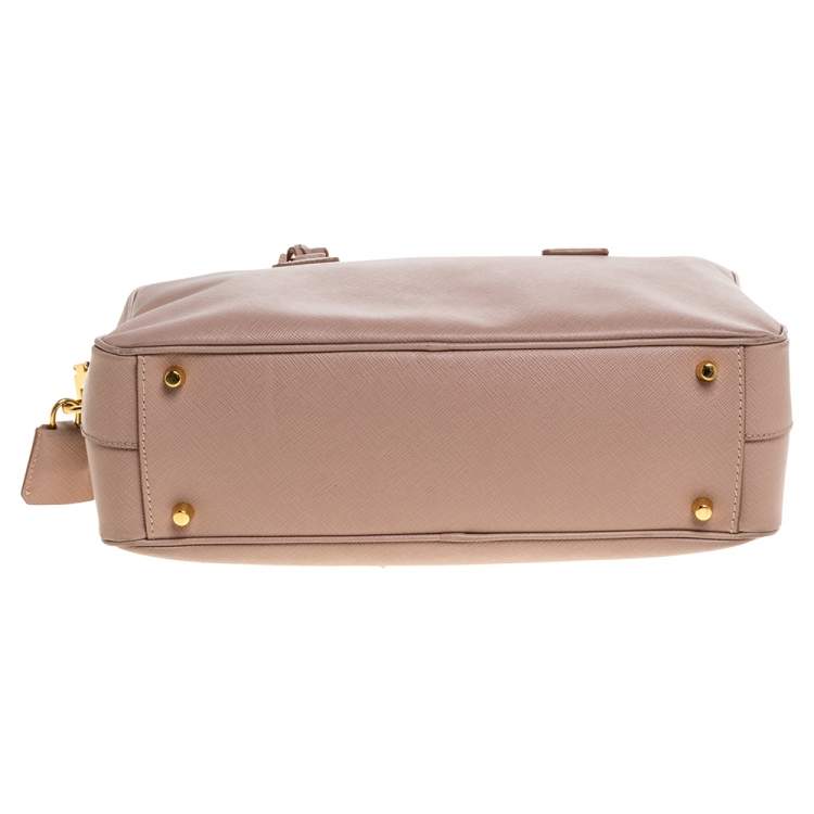 Pre Owned Prada Cammeo Saffiano Lux Leather Bauletto Bag