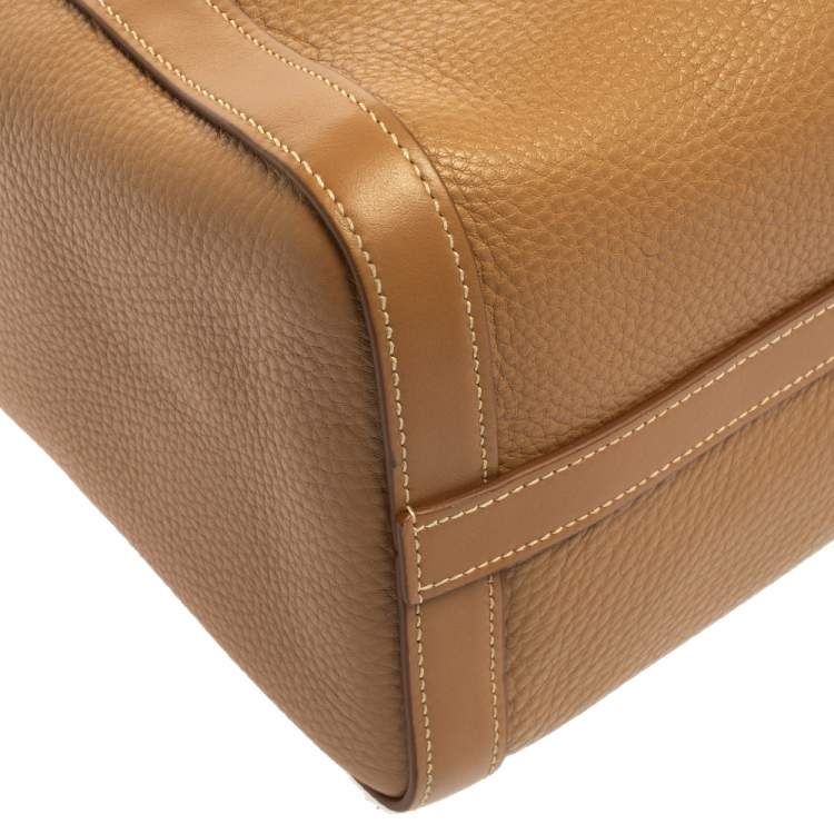 Pre Owned Prada Beige Vitello Phenix Leather Shopper Tote