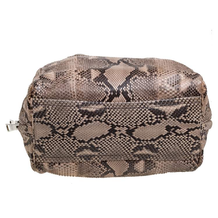 Pre Owned Prada Pesca/Tamari Python Medium Inside Bag