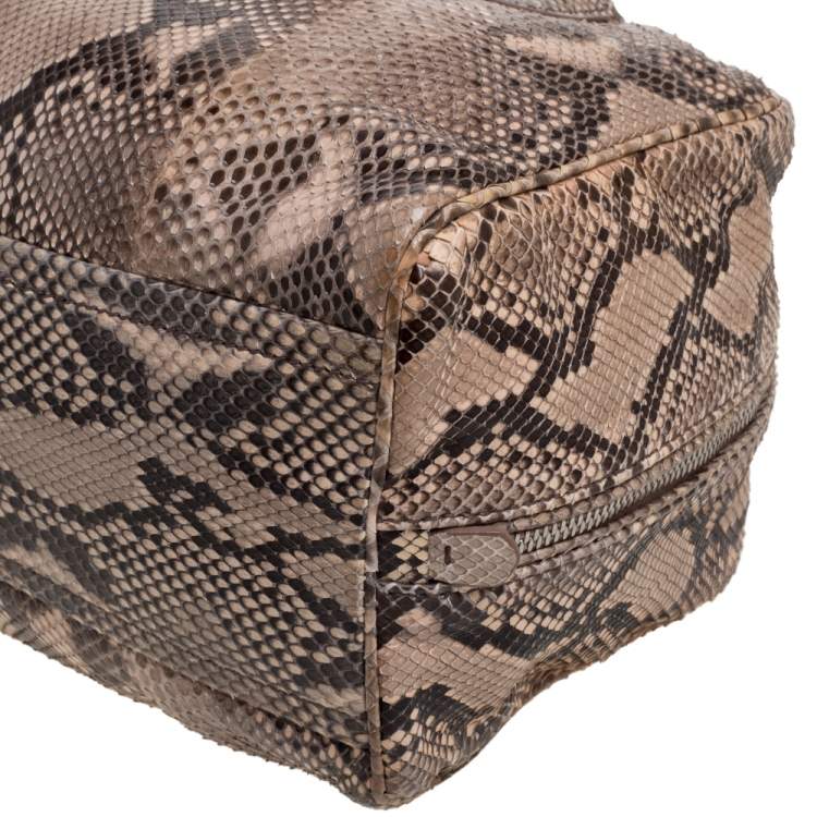 Pre Owned Prada Pesca/Tamari Python Medium Inside Bag