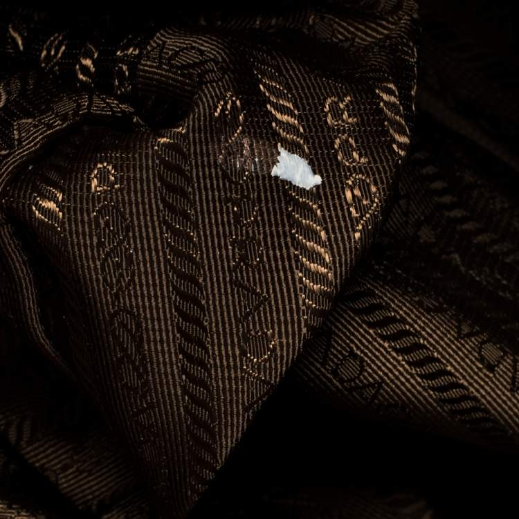 Pre Owned Prada Brown Diano Leather Hobo 