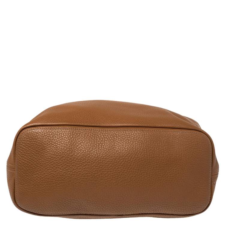 Pre Owned Prada Brown Diano Leather Hobo 