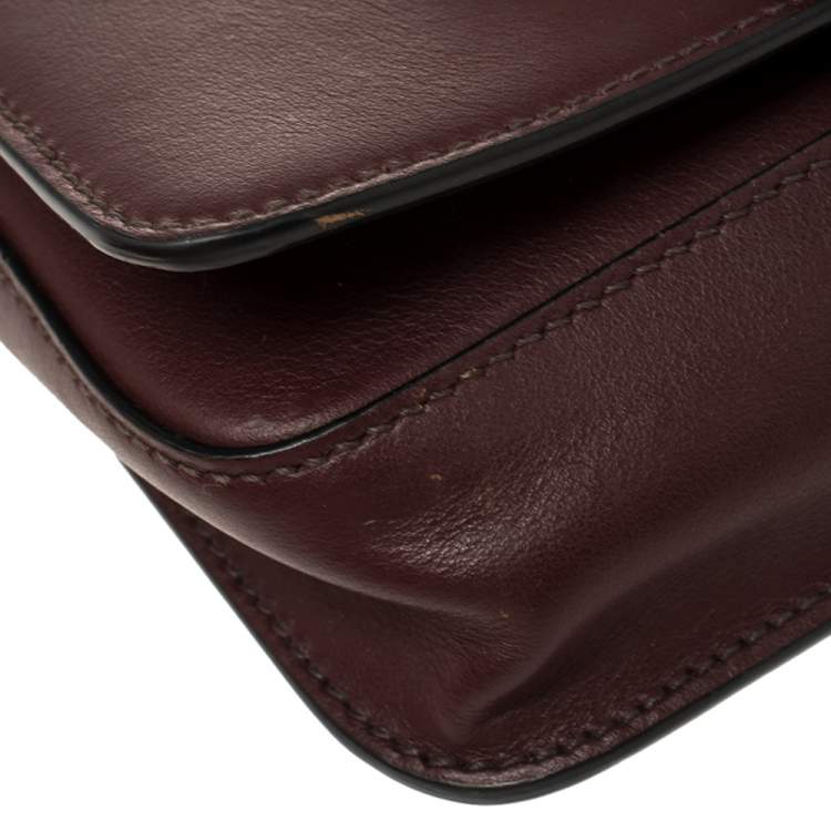 مملوكة مسبقًا Prada Burgundy/Black Leather Cahier Belt Bag