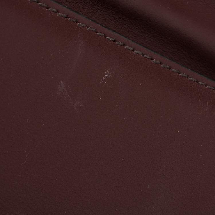 مملوكة مسبقًا Prada Burgundy/Black Leather Cahier Belt Bag
