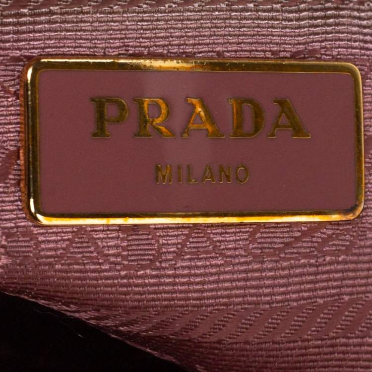 Pre Owned Prada Pink Saffiano Lux Leather Large Galleria Tote
