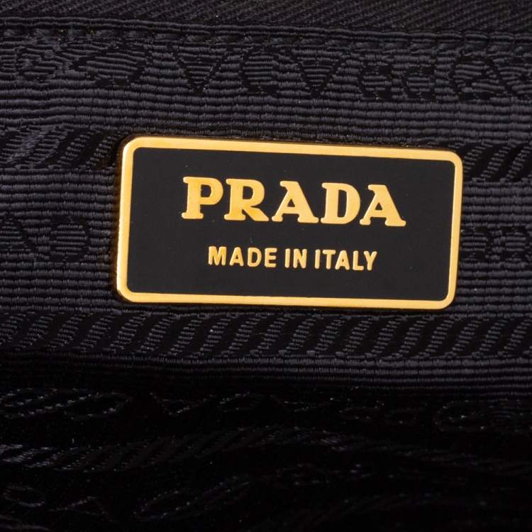 Pre Owned Prada Black Saffiano Lux Leather Large Galleria Tote
