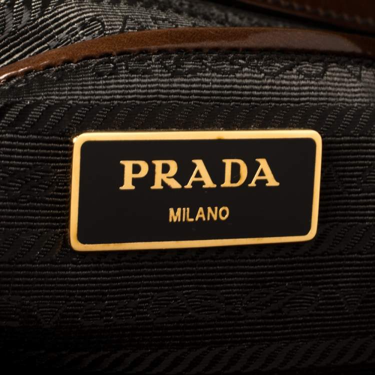 Pre Owned Prada Brown Spazzolato Leather Large Galleria Tote
