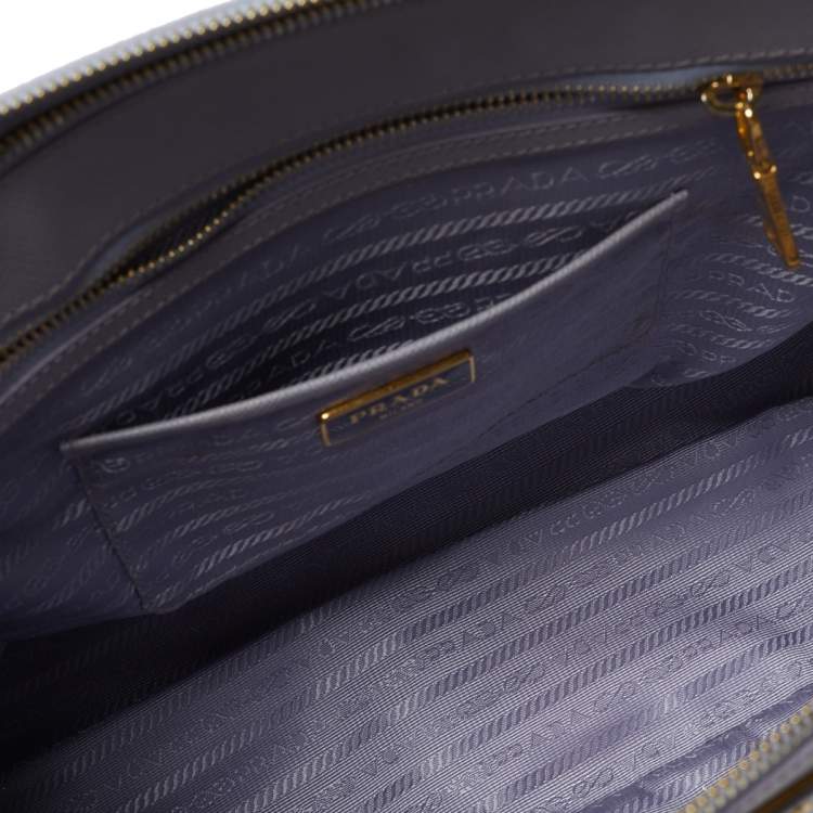 Pre Owned Prada Lavender Saffiano Lux Leather Large Galleria Tote