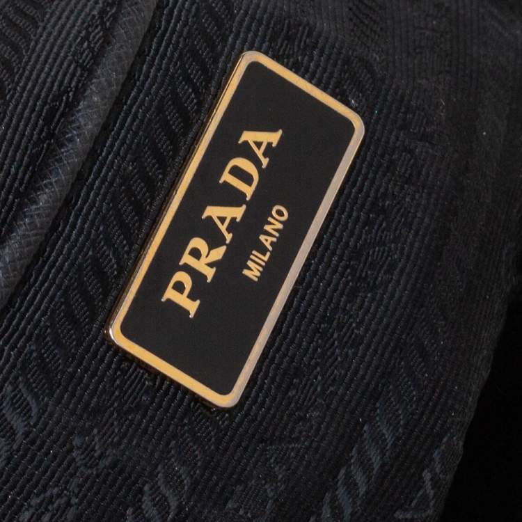 Pre Owned Prada Black Saffiano Lux Leather Large Galleria Tote