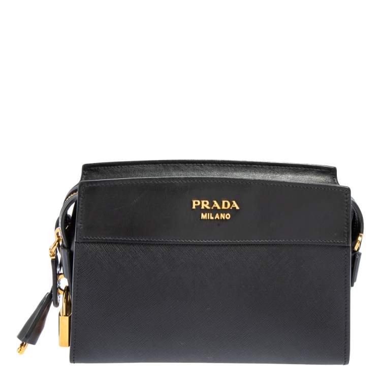 Shoulder bags Prada - Bandoliera black leather bag - 1BH0822BBEVNOM002