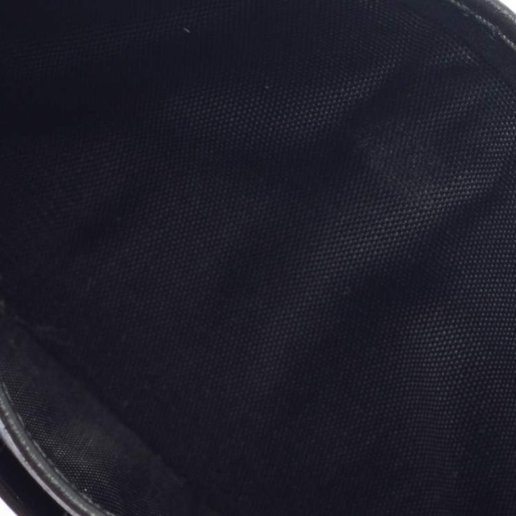 Pre Owned Prada Black Vitello Move Leather Card Holder