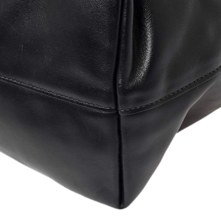 Pre Owned Prada Black Leather Tote