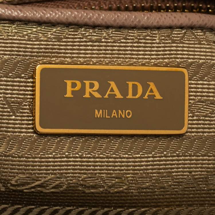 Pre Owned Prada  Cameo Saffiano Lux Leather Large Galleria Tote