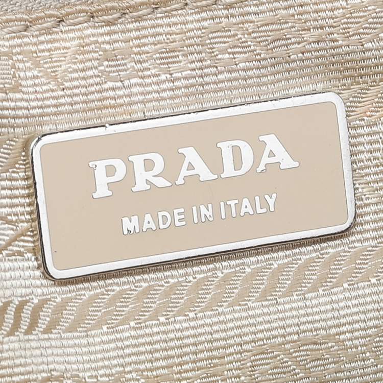 Pre Owned Prada Blue Leather Bauletto Satchel