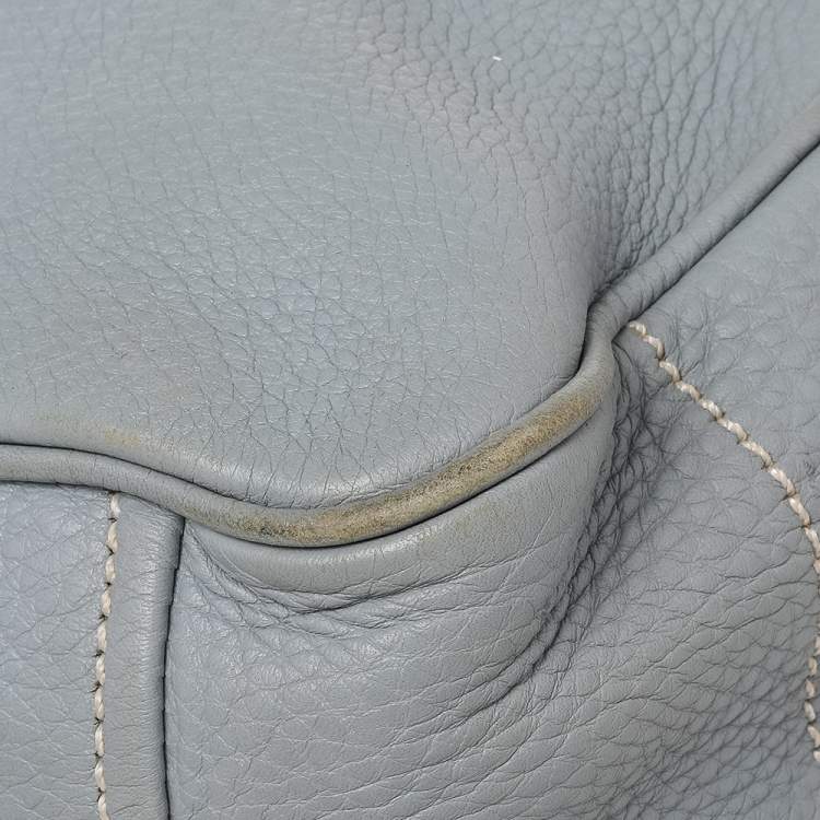 Pre Owned Prada Blue Leather Bauletto Satchel