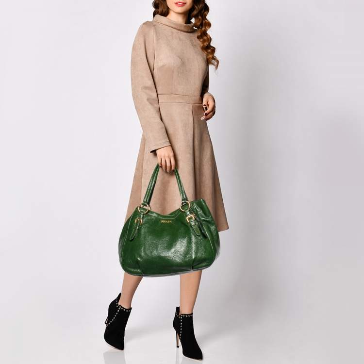 Prada Green Shoulder Bags